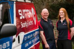 Ken and Rachael the business owners of Sutton Security & Electrics